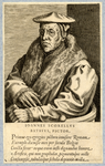 39238 Portret van Jan van Scorel, geboren 1495, kunstschilder en kanunnik van St. Marie te Utrecht, overleden 1562. Te ...